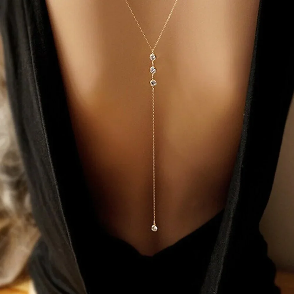 Gorgeous New Back Chain Necklace - Picture 1 of 6